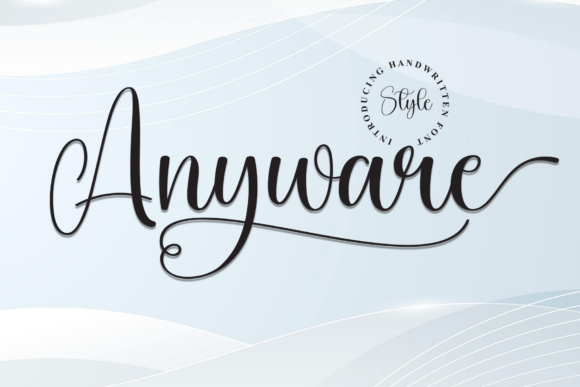 Anyware: Handwritten Font with Real Flow