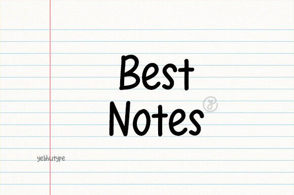 Best Notes Font: Where Friendly Simplicity Meets Handwritten Joy