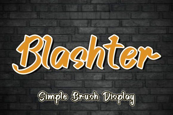 Blashter: An Elegant Handwritten Font for Timeless Expression