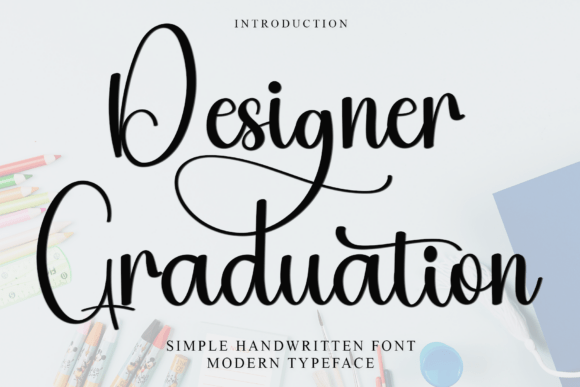 Designer Graduation: A Refined Script Font for Elegant, Handwritten Design