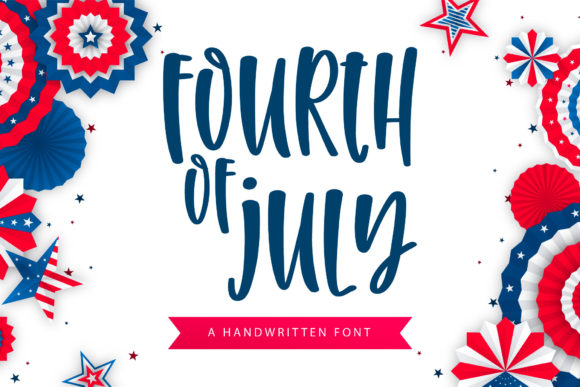 Fourth of July Font: When Handwritten Charm Meets Design Flexibility