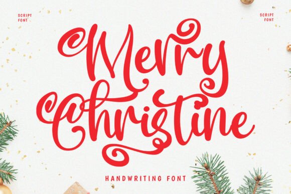 Merry Christine: A Festive Handwritten Font
