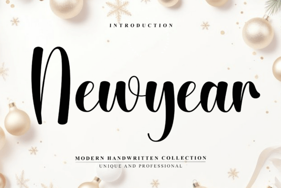 Newyear: A Modern Handwritten Script Font