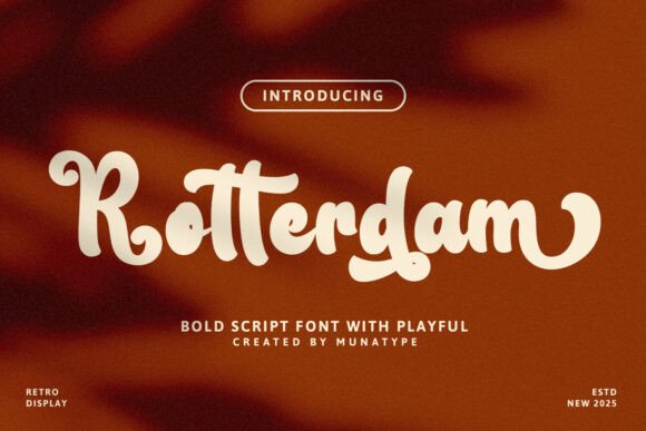Rotterdam Font: Vintage Elegance, Modern Versatility