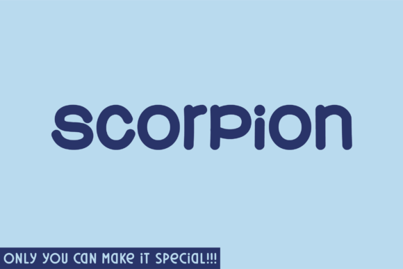 Scorpion: A Natural Handwritten Font