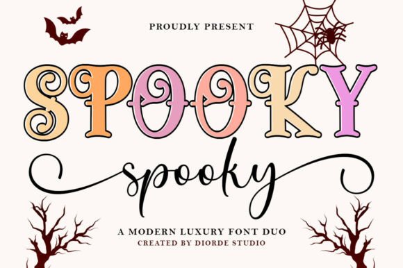 Spooky Duo: Handwritten Charm Meets Serif Strength