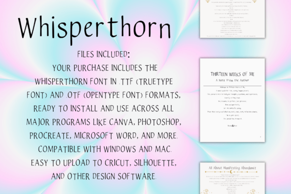 Whisperthorn: Where Handwritten Elegance Meets Modern Creative Intent